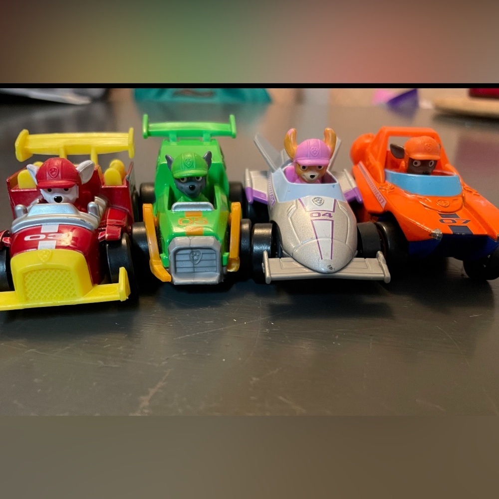 Paw Patrol Colorful Mini Racers Set 4 cars